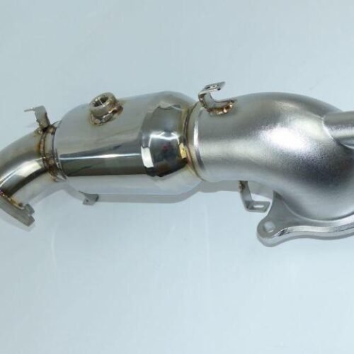 Invidia 76mm Turbo Down Pipe w/ High Flow Cat | 2017-2021 Honda Civic Type R (HS17CTRDPC)