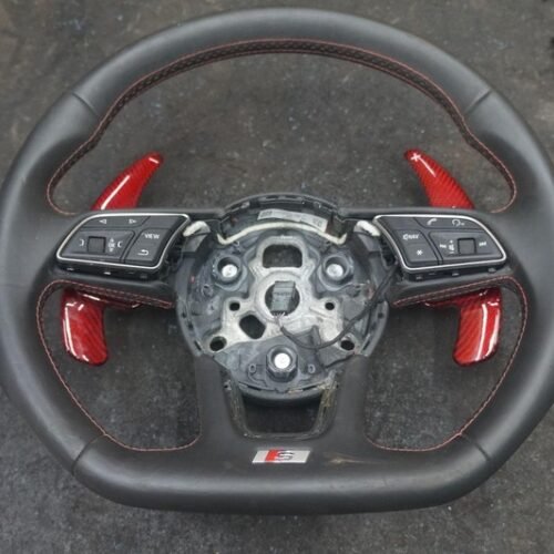 Driver Steering Wheel Black Red 8W0419091DJWJL OEM Audi S5 A5 2018-19 A4 S4