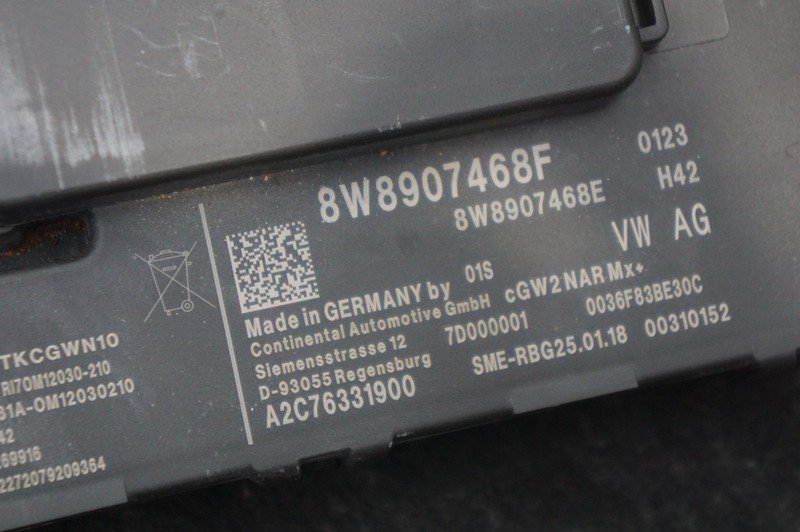Network Gateway Interface Computer Control Module 8W8907468F Audi S5 B9 2018-19
