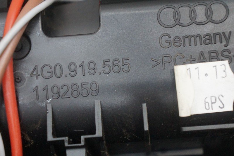 Rear Center Console A/C Air Vent Lighter Trim Panel OEM 4G0919565 Audi Rs7 14-18