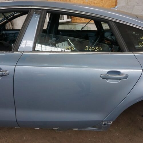 Rear Left Door Assembly W/ Glass Blue (q0/xxx) 4G8833051A OEM Audi A7 S7 2012-18