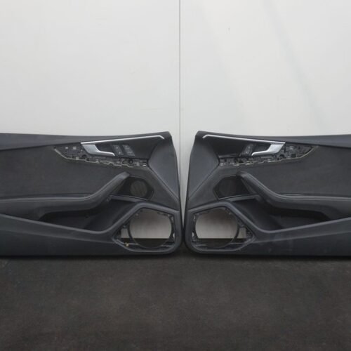 Set 2 Front Interior Door Trim Panel Dinamica Leather 8W6867103AF Audi S5 22-24