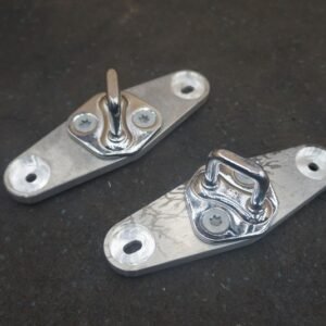 Set 2 Rear Lh Rh Door Latch Lock Striker Plate Aston Martin Rapide 2014