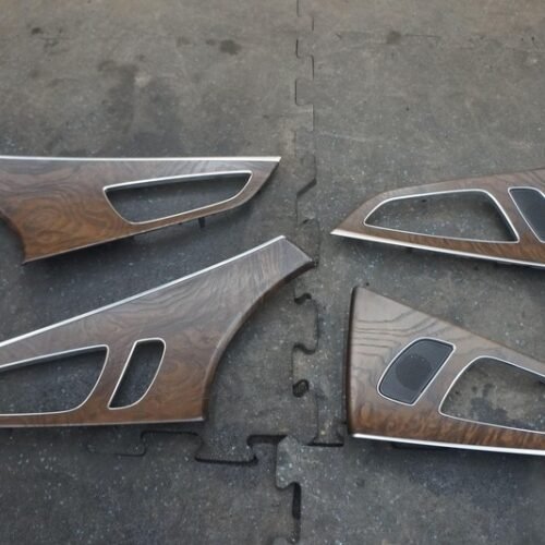 Set 4 Front Rear Interior Ash Brown Wood Trim Panel Insert Audi A7 2013 S7 Rs7