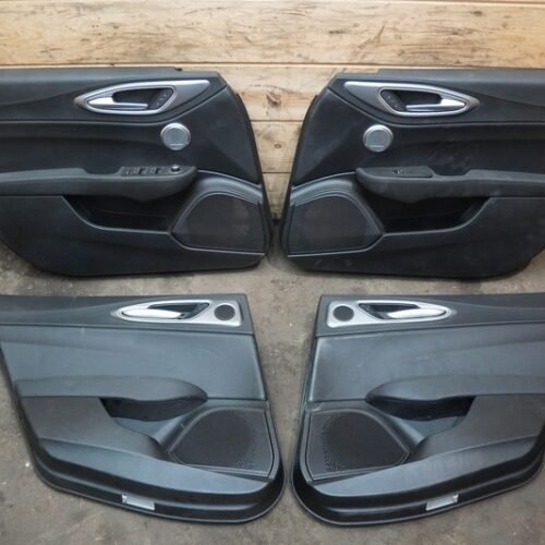 Set 4 Front Rear Interior Door Trim Panel Black Alfa Romeo Giulia Veloce 2024