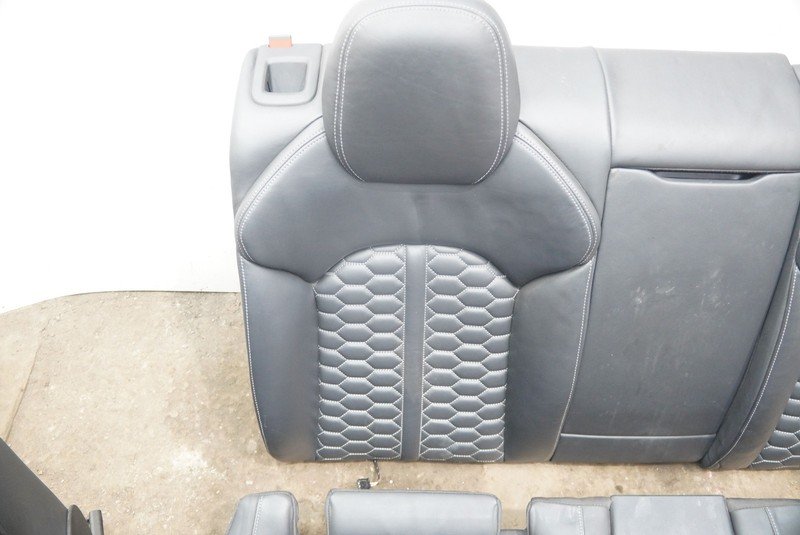 Set Front & Rear Driver Passenger Seat Assembly Black OEM Audi Rs7 2014 *Note*