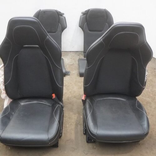 Set Front Rear Driver Passenger Seat Black Aston Martin Vanquish 2014 *Note*