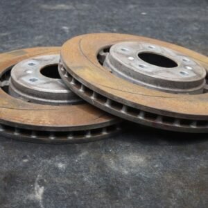 Set Rear Slotted Brake Disc Rotor OEM AD43-2C026-AC Aston Martin Rapide 2011